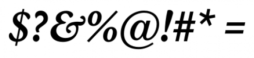 ArbescoDT SemiBold Italic Font OTHER CHARS