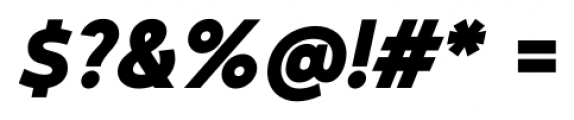 Arch Black Oblique Font OTHER CHARS