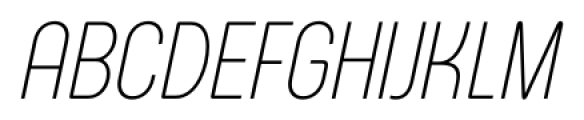 Arch Cond Light Oblique Font UPPERCASE