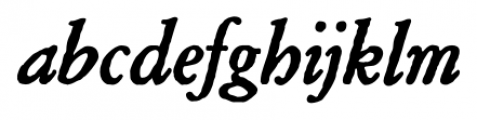 Archive Garamond Pro Bold Italic Font LOWERCASE
