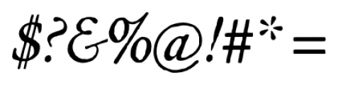 Archive Garamond Pro Italic Font OTHER CHARS