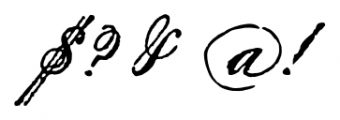 Archive Penman Script Regular Font OTHER CHARS