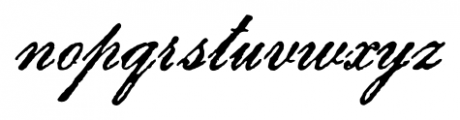 Archive Penman Script Regular Font LOWERCASE