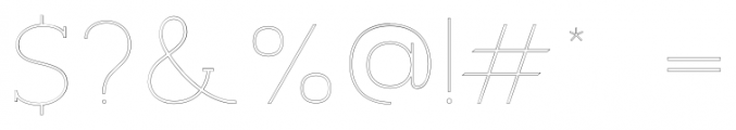 Archivio Slab Outline 400 Font OTHER CHARS