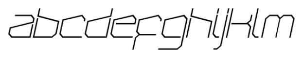 ArcticPatrol Thin Italic Font LOWERCASE