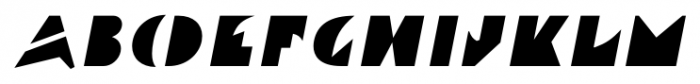 Ardent Oblique Font UPPERCASE
