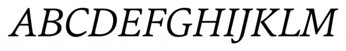 Argos Light Italic Font UPPERCASE
