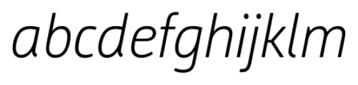 Argumentum Ultra Light Italic Font LOWERCASE