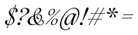 Aria Pro Italic Font OTHER CHARS