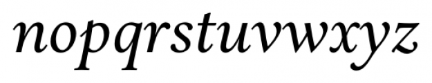 Aria Text G2 Italic Font LOWERCASE