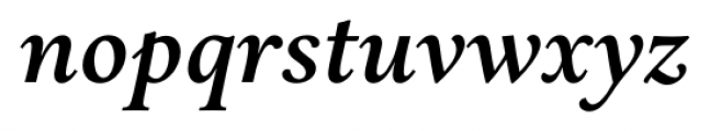 Aria Text G2 Semi Bold Italic Font LOWERCASE