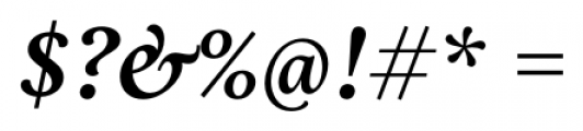 Aria Text G3 Semi Bold Italic Font OTHER CHARS