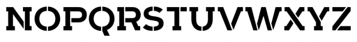 Arkibal Serif Stencil Bold Font UPPERCASE