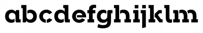 Arkibal Serif Stencil Bold Font LOWERCASE