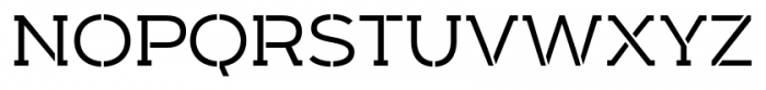 Arkibal Serif Stencil Medium Font UPPERCASE