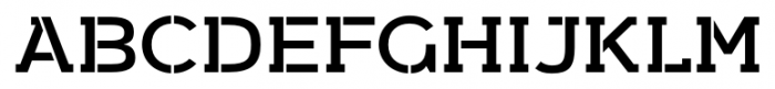 Arkibal Serif Stencil Regular Font UPPERCASE