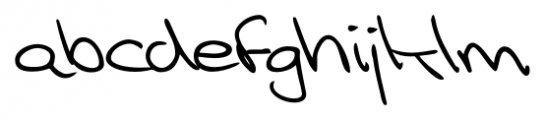 Armand Handwriting Regular Font LOWERCASE