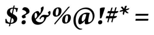 Arno Pro Bold Italic Font OTHER CHARS