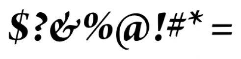 Arno Pro Subhead Bold Italic Font OTHER CHARS