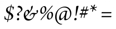Arno Pro Subhead Italic Font OTHER CHARS