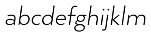 Arquitecta Light Italic Font LOWERCASE