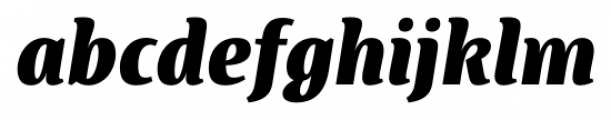 Artigua Extra Bold Italic Font LOWERCASE