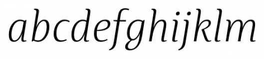 Artigua Extra Light Italic Font LOWERCASE