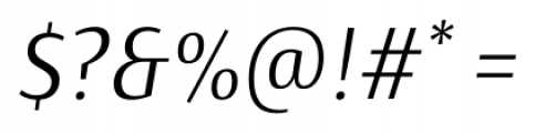Artigua Light Italic Font OTHER CHARS