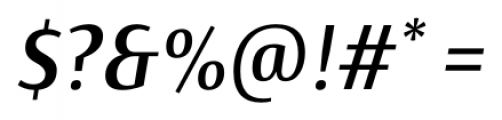 Artigua Medium Italic Font OTHER CHARS