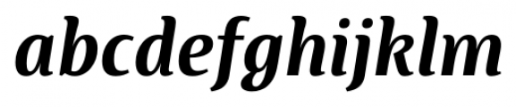 Artigua Semi Bold Italic Font LOWERCASE