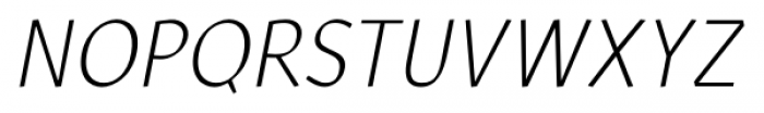 ArumSans LightItalic Font UPPERCASE