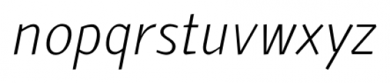 ArumSans LightItalic Font LOWERCASE
