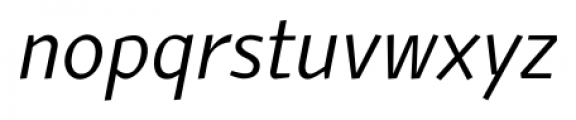 ArumSans RegularItalic Font LOWERCASE