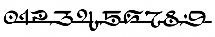 Arabic Script Regular Font OTHER CHARS