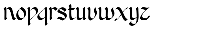 Arabico Font LOWERCASE