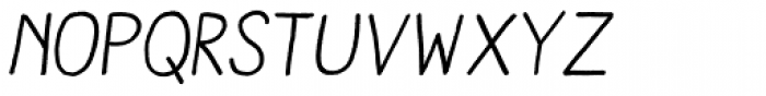 Aracne Italic Font LOWERCASE