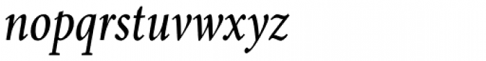 Aragon Condensed Italic Font LOWERCASE