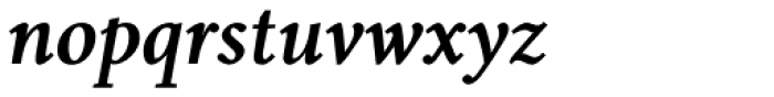 Aragon ST Bold Italic Font LOWERCASE