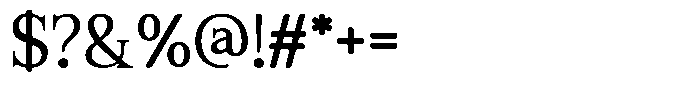 Aragusha Font OTHER CHARS