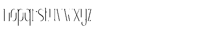 Arakundo Thin Font LOWERCASE