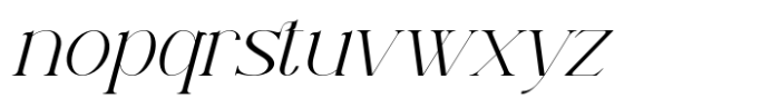 Arameza Italic Font LOWERCASE