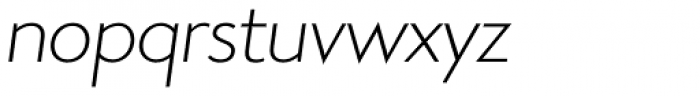 Aramis XLight Italic Font LOWERCASE