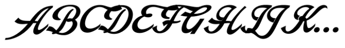 Arando Script Bold Italic Font UPPERCASE