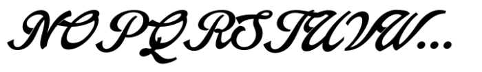 Arando Script Bold Italic Font UPPERCASE