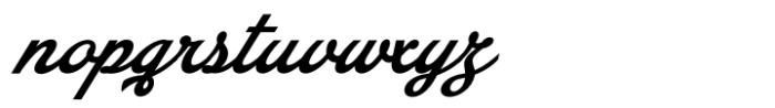 Arando Script Bold Italic Font LOWERCASE