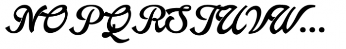 Arando Script Bold Font UPPERCASE