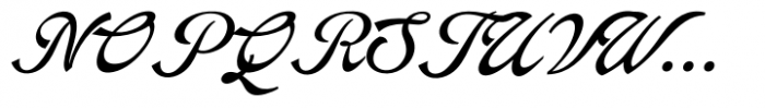 Arando Script Italic Font UPPERCASE