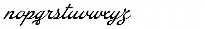 Arando Script Italic Font LOWERCASE