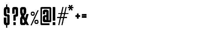 Araneo Condensed Bold Font OTHER CHARS