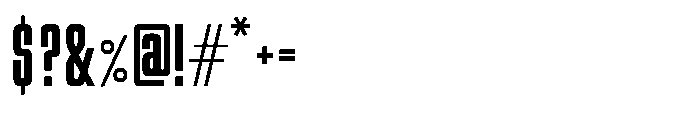 Araneo Condensed Semi Bold Font OTHER CHARS